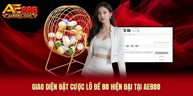Giao diện đặt cược lô đề 88 hiện đại tại AE888