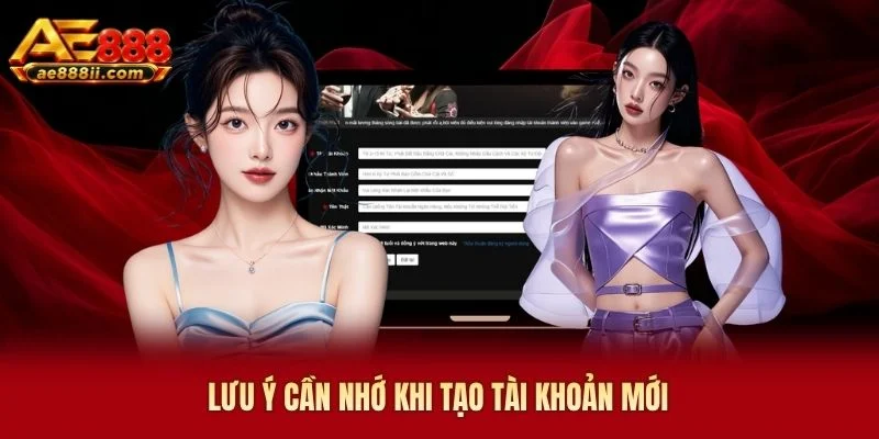 Lưu ý cần nhớ khi tạo tài khoản mới